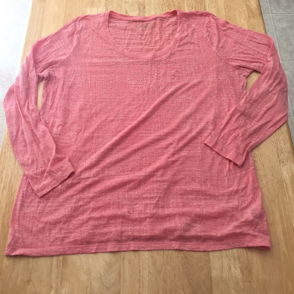 Pink long sleeve t shirt