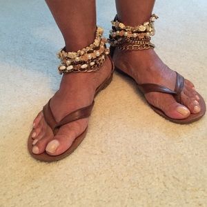 Shells Gladiator Sandals.