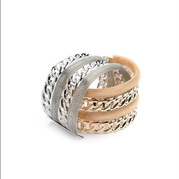 Goddess Chain link cuff bracelet - Picture 2 of 3