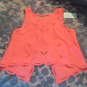 Coral pink tank top