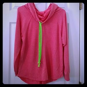 Derek Heart Cowl Neck Sweatshirt Size L