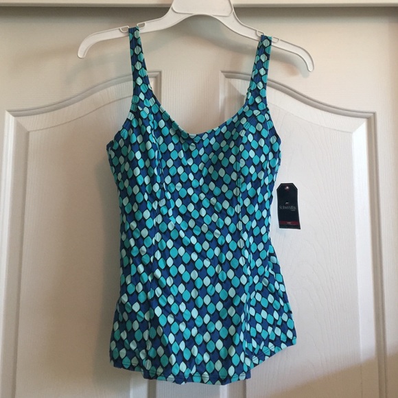 NWT, St. John's Bay Swim Top, Size 8