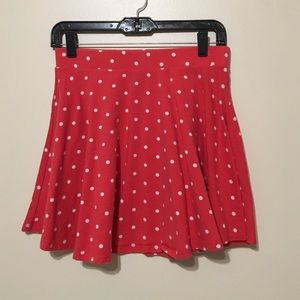 FOREVER 21 polka dotted skater skirt