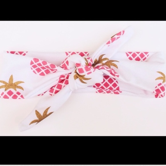 🍍🎉11/14 HP!🎉Pink Pineapple Baby Knot Headband🍍 - Picture 4 of 4