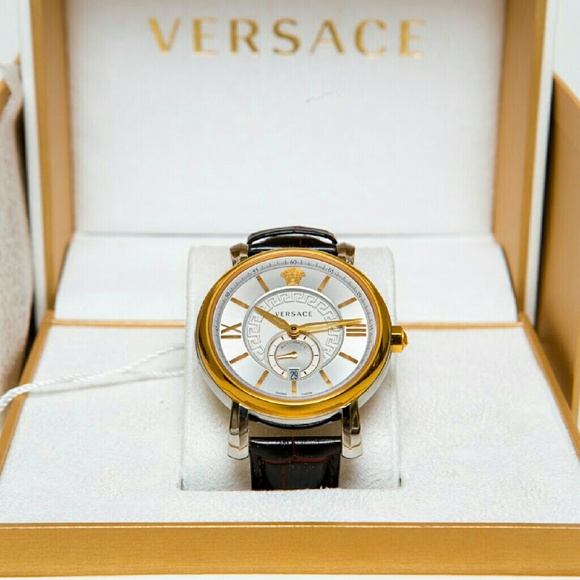 VERSACE Men WATCH URBAN GENT ROSE GOLD VERSACE 2-tone V-Urban Silvery Golden Steel ref.166134  main image 4