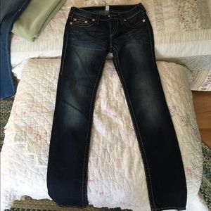 Never Worn True Religion skinny jeans