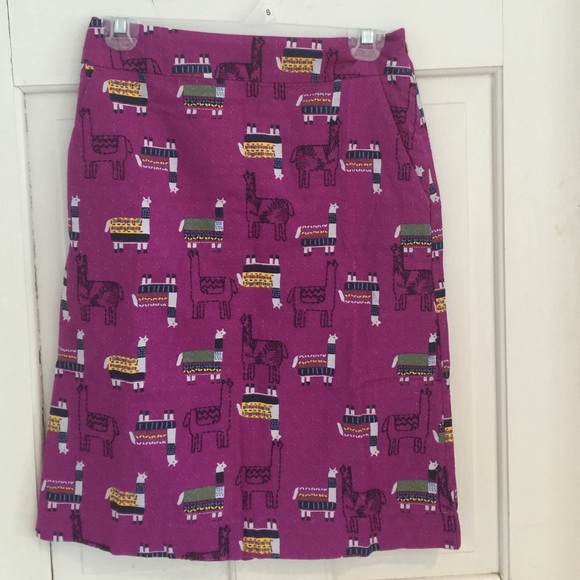 Modcloth love llamas skirt 2 from UK embroidered - Picture 2 of 4