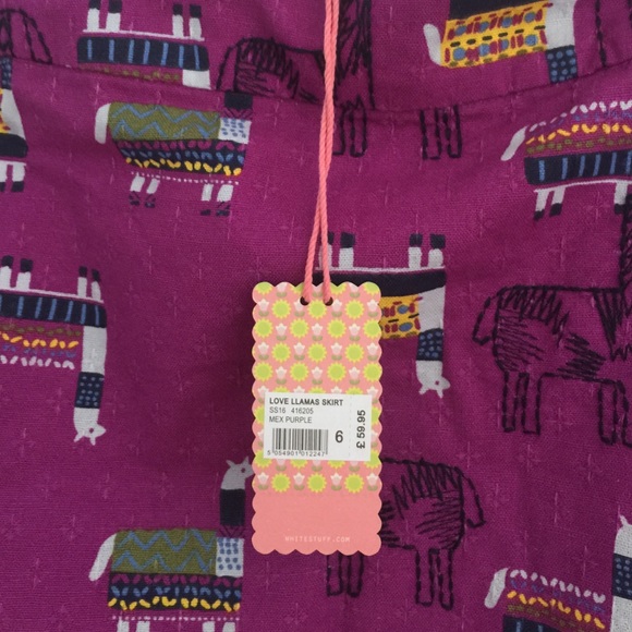 Modcloth love llamas skirt 2 from UK embroidered - Picture 4 of 4