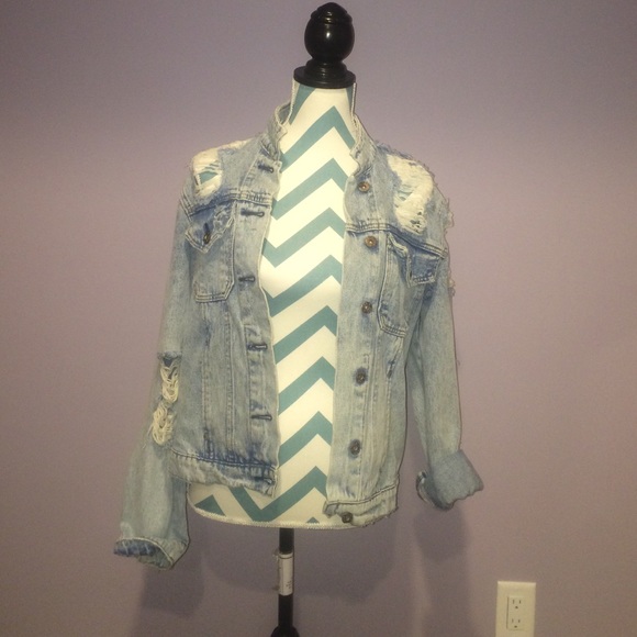 Ripped Jean Jacket