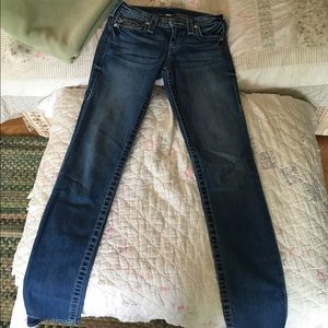 True religion skinny jeans light wash