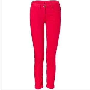 🚫SOLD🚫 Sandro Red Cuffed Skinny Jeans