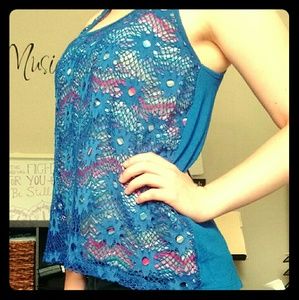 Ransom Brand Chevron Print Racerback Tank