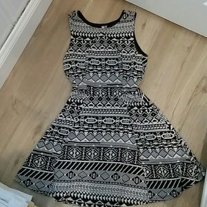 Patterned Skater Dress