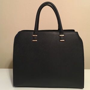 Black large handbag