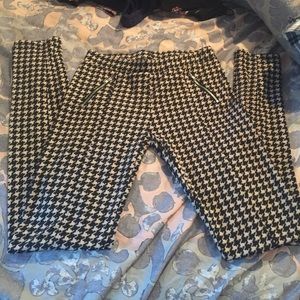 Tan and black printed pants