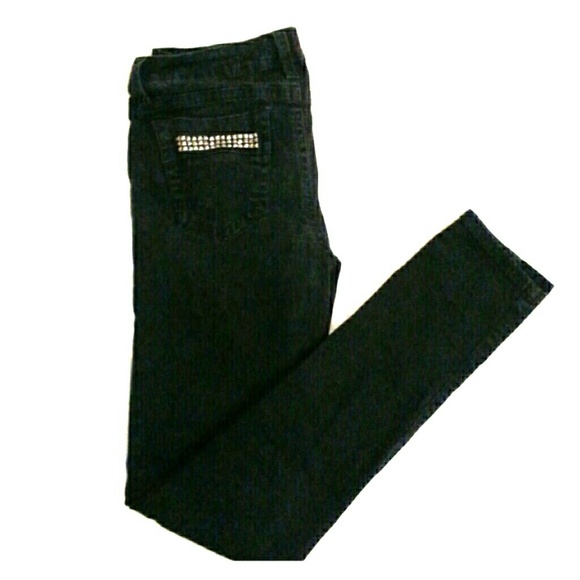 Black Studded Skinny Jeans