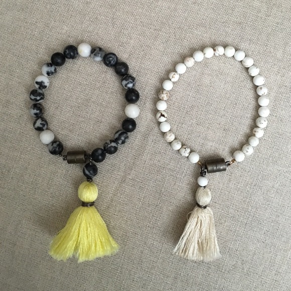 Tassel Bracelets.  Handmade.
