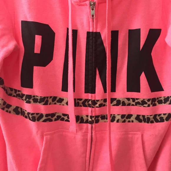 Victoria's Secret PINK hot pink hoodie size Large