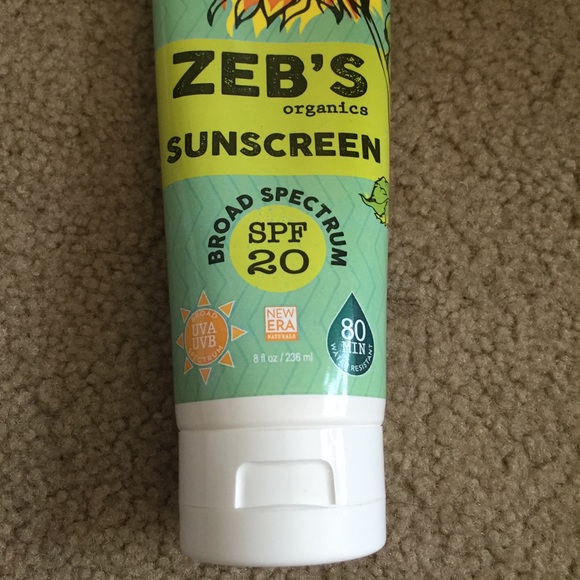 Zeb's organic sunscreen