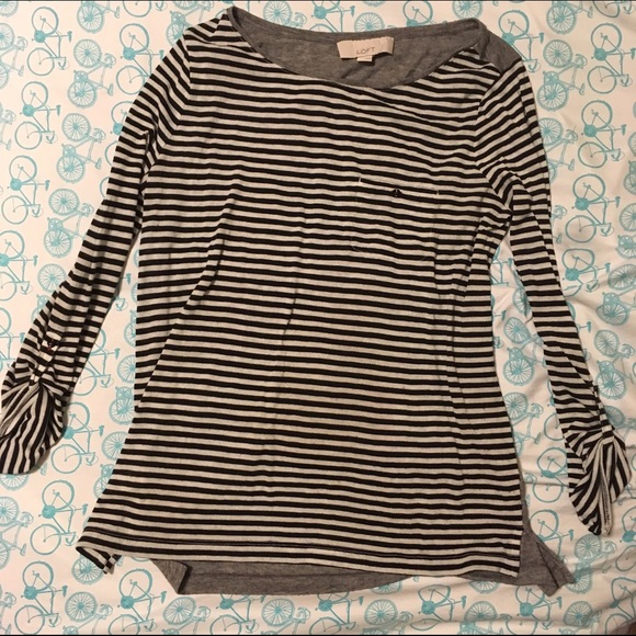 Loft Maternity M Striped Tee