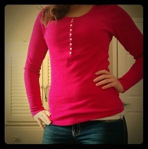 Aeropostale Long Sleeve Waffle Shirt