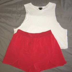 ❤️Forever 21 Red Polyester Shorts