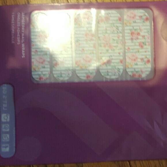 Floral and pinstripe Jamberry sticker set