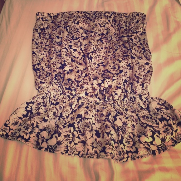 The Limited strapless top