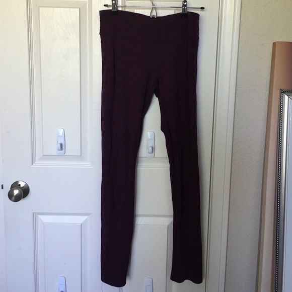 Purple leggings.
