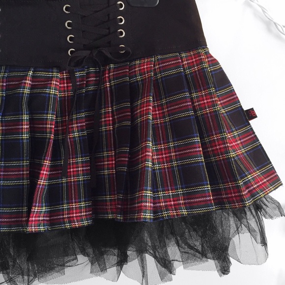 Mini plaid skirt