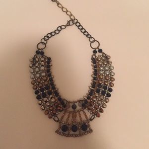 Anthropologie gold beaded necklace