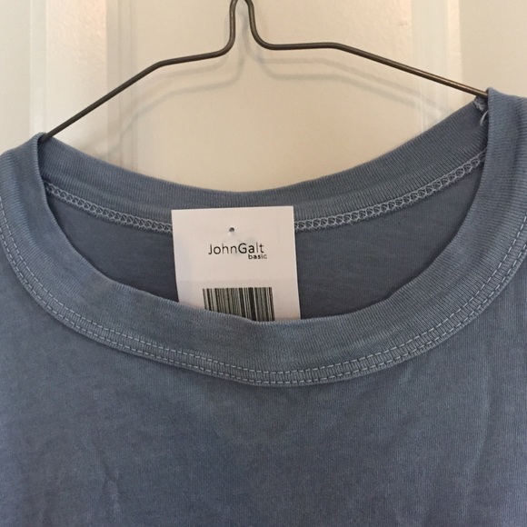 Brandy Melville Basic Blue/Grey Tee - Picture 2 of 2