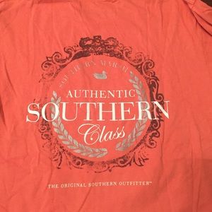 Coral Southern Marsh Men's Large Pocket TShirt