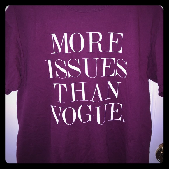 maroon, more issues than vogue tee