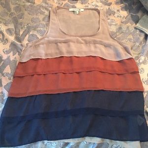 Chiffon tank top blouse