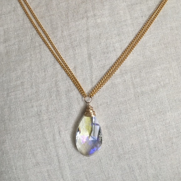 Long Crystal Necklace