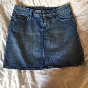 Jcrew size 2 mini jean skirt