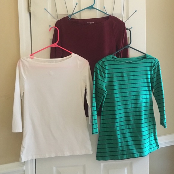 Merona Boatneck Tops - Small - Lot of 3