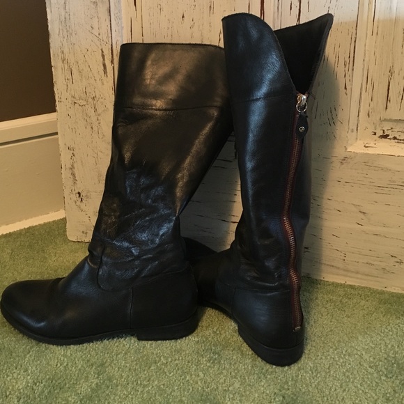 Tall black boots