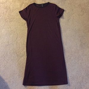 A partially see through midi dress