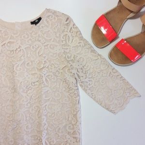 Cream Lace Shirt