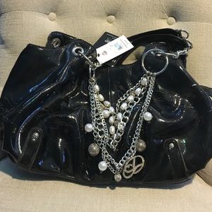 NWT Beyoncé Deréon World Beat black chain handbag