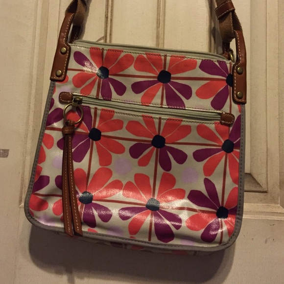 Fossil Floral Crossbody