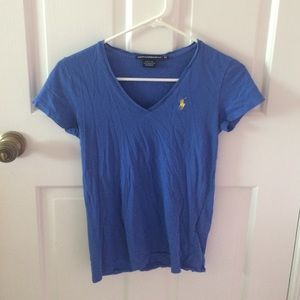 blue Polo women's v-neck