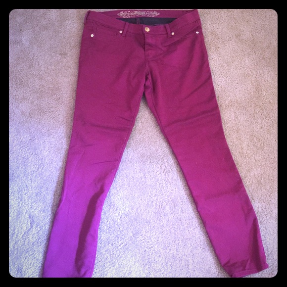 Express Jean leggings magenta