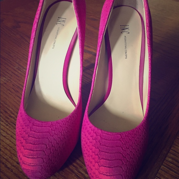 INC International Concepts Pink Heels Size 7 1/2
