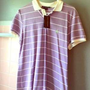 NWT Ralph Lauren lavender polo collared shirt