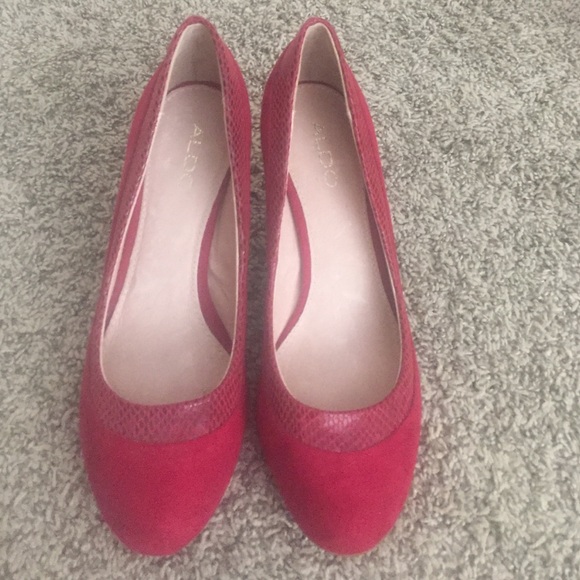 Aldo Red Pump Heels