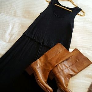 Dark heathered grey maxi dress