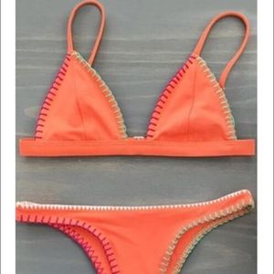 Orange Cami Bikini Set